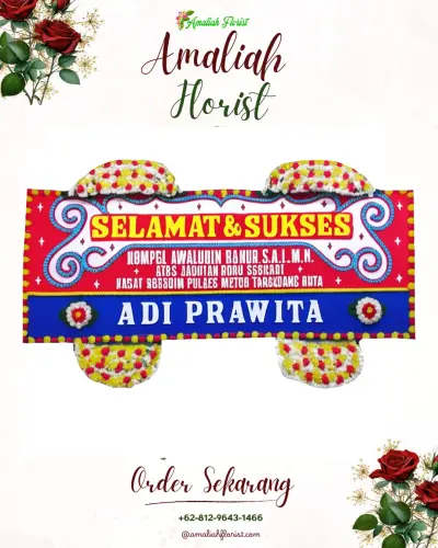 Karangan Bunga Ucapan Selamat di Pronojiwo